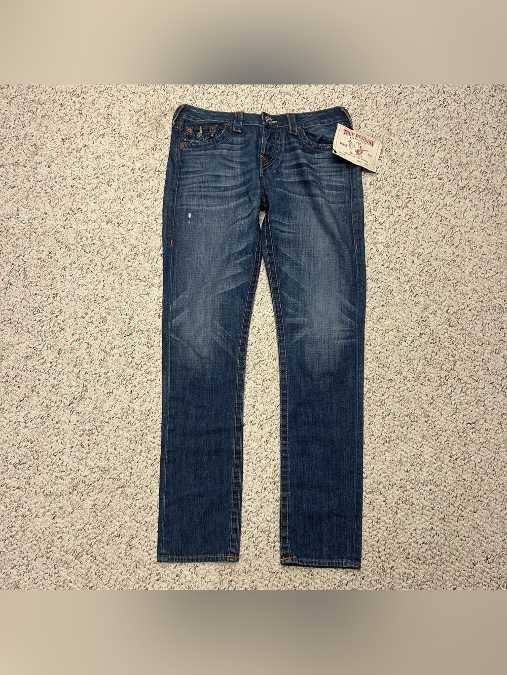 True Religion World Tour Cameron Boyfriend Jeans 28 Button-Fly $235 NWT Women's